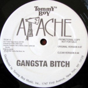 APACHE / GANGSTA BITCH -US PROMO PRESS-