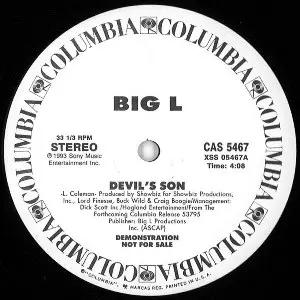 DEVIL'S SON - US ORIGINAL PROMO PRESS -/BIG L/ビッグL｜HIPHOP/R&B