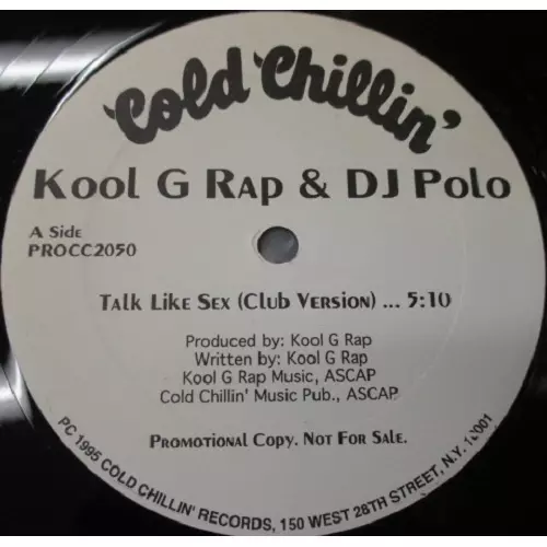Kool G Rap & DJ Polo Talk Like Sex オリジナル TALK LIKE SEX - US ORIGINAL PROMO PRESS -/KOOL G RAP & DJ POLO