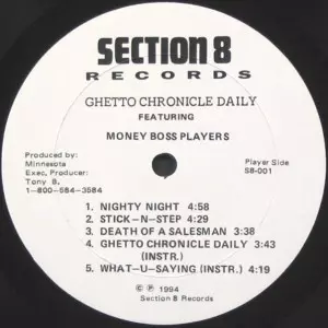 MONEY BOSS PLAYERS / GHETTO CHRONICLE DAILY -US ORIGINAL PRESS-
