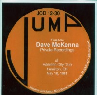 DAVE McKENNA / デイブ・マッケンナ / PRIVATE RECORDINGS
