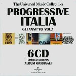 V.A. / PROGRESSIVE ITALIA GLI ANNI '70 VOL. 1; 6CD LIMITED EDITION: ALBUM ORIGINALI - DIGITAL REMASTER