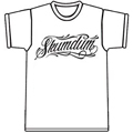 SKUMDUM / スカムダム / SCRIPT LOGO Tシャツ (白:Sサイズ)