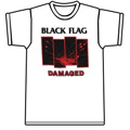 BLACK FLAG / ブラックフラッグ / DAMAGED ホワイト Tシャツ (Sサイズ)