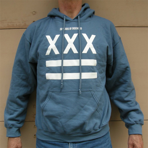 XXX 30th Anniversary パーカー INDIGO/WHITE (Lサイズ)/DISCHORD