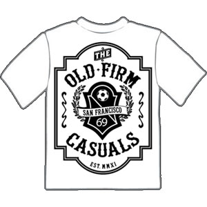 OLD FIRM CASUALS / Crest Logo Tシャツ WHITE (Lサイズ)