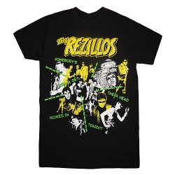 REZILLOS / レジロス / The "Somebody's Gonna Get Their Head Kicked In"  BLACK Tシャツ (Sサイズ)