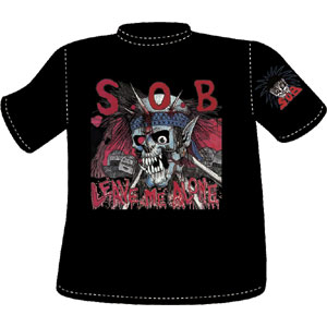 S.O.B / LEAVE ME ALONE Tシャツ BLACK (SIZE:XS(160))