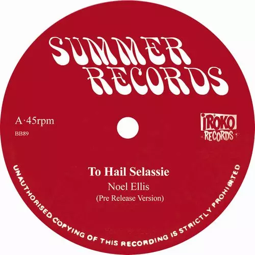 NOEL ELLIS / ノエル・エリス / TO HAILE SELASSIE