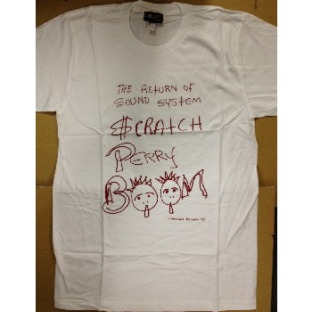 LEE PERRY & THE UPSETTERS / リー・ペリー・アンド・ザ・アップセッターズ / RETURN OF SOUND SYSTEM SCRATCH T-SHIRTS (WHITE WITH RED M)