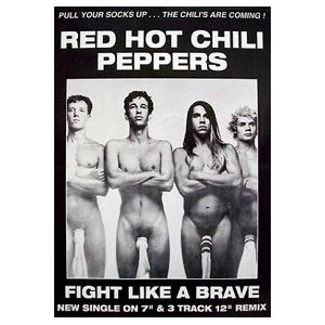 RED HOT CHILI PEPPERS / レッド・ホット・チリ・ペッパーズ / FIGHT LIKE A BRAVE (POSTER)