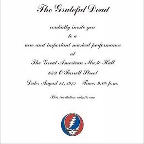 GRATEFUL DEAD / グレイトフル・デッド / ONE FROM THE VAULT: LIVE AT THE GREAT AMERICAN MUSIC HALL, SAN FRANCISCO 8/13/75 (3LP)