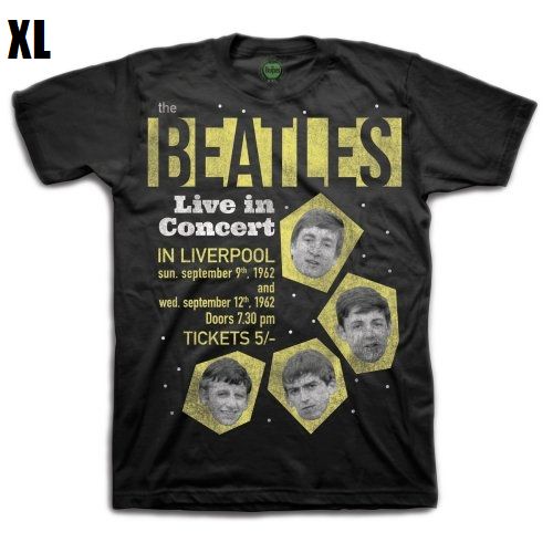 BEATLES / ビートルズ / LIVE IN CONCERT ≪MENS BLACK BOXED T-SHIRT: X LARGE≫