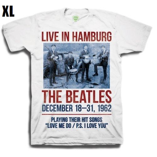 BEATLES / ビートルズ / LIVE IN HAMBURG ≪MENS WHITE BOXED T SHIRT: X LARGE≫