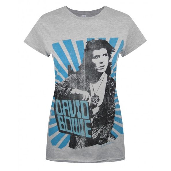 DAVID BOWIE / デヴィッド・ボウイ / BLUE BEAMS (EXTRA LARGE WOMENS T-SHIRT)