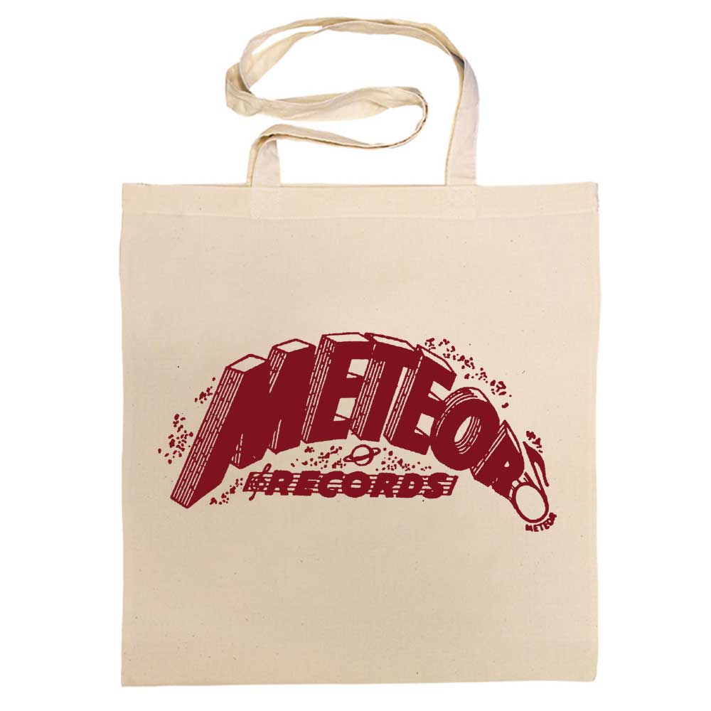 ACE RECORDS TOTE BAG / METEOR RECORDS COTTON BAG (CARDINAL RED)