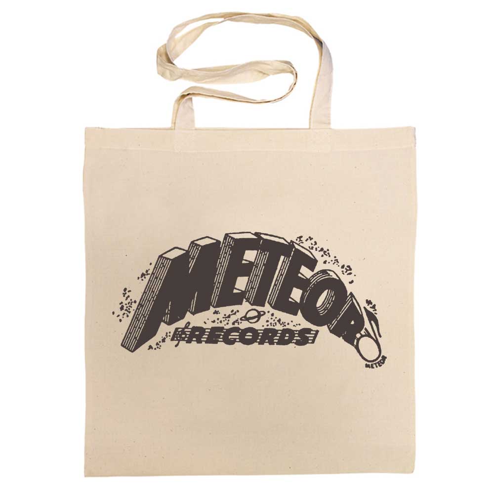 ACE RECORDS TOTE BAG / METEOR RECORDS COTTON BAG (CHARCOAL GREY)