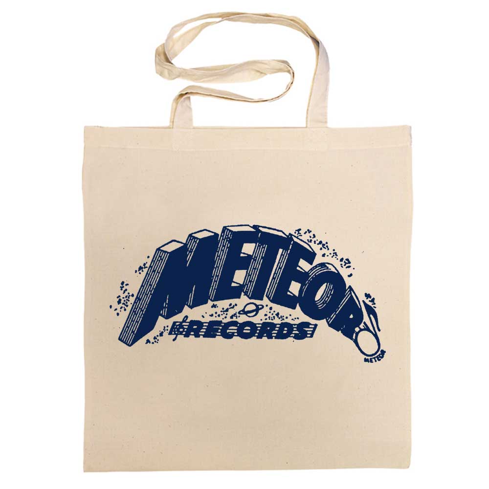 ACE RECORDS TOTE BAG / METEOR RECORDS COTTON BAG (NAVY BLUE)