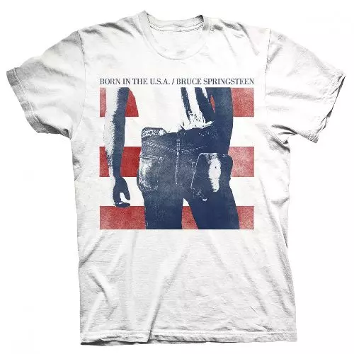 BRUCE SPRINGSTEEN / ブルース・スプリングスティーン / BORN IN USA WHITE ≪T-SHIRT / SIZE:M≫
