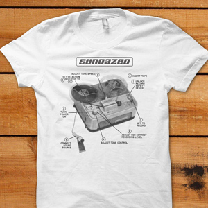 SUNDAZED / HOW TO OPERATE YOUR TAPE RECORDER T-SHIRT ≪SIZE:M≫