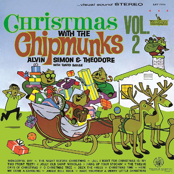 CHIPMUNKS / チップマンクス / CHRISTMAS WITH THE CHIPMUNKS VOL. 2 (COLORED LP)