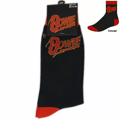 DAVID BOWIE / デヴィッド・ボウイ / UNISEX ANKLE SOCKS: LOGO (BLACK)