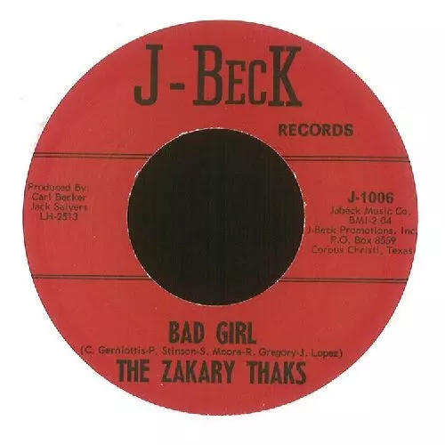 ZAKARY THAKS / BAD GIRL / I NEED YOU (7")
