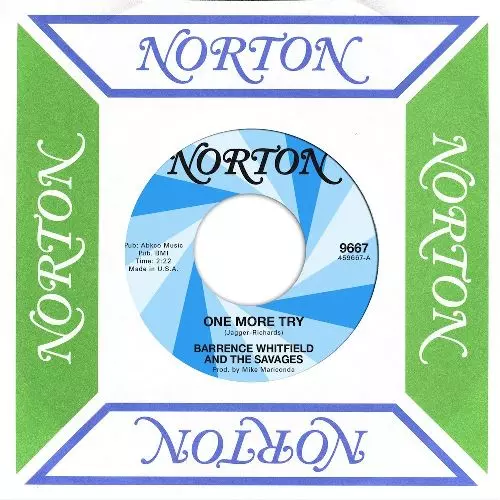 BARRENCE WHITFIELD & THE SAVAGES + STOMPIN' RIFF RAFFS / ONE MORE TRY + WHAT A SHAME (7")