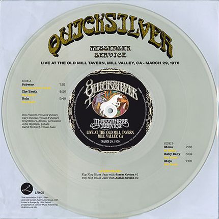 QUICKSILVER MESSENGER SERVICE / クイック・シルバー・メッセンジャー・サービス / LIVE AT THE OLD MILL TAVERN, MILL VALLEY, CA - MARCH 29, 1970