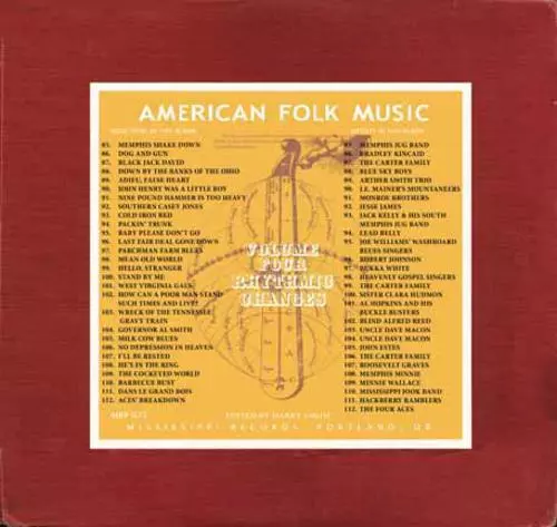ANTHOLOGY OF AMERICAN FOLK MUSIC VOLUME 4 RHYTHMIC CHANGES (200G