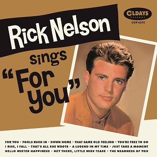 RICK NELSON / リック・ネルソン / RICK NELSON SINGS FOR YOU / リック・ネルソン・シングス・フォー・ユー