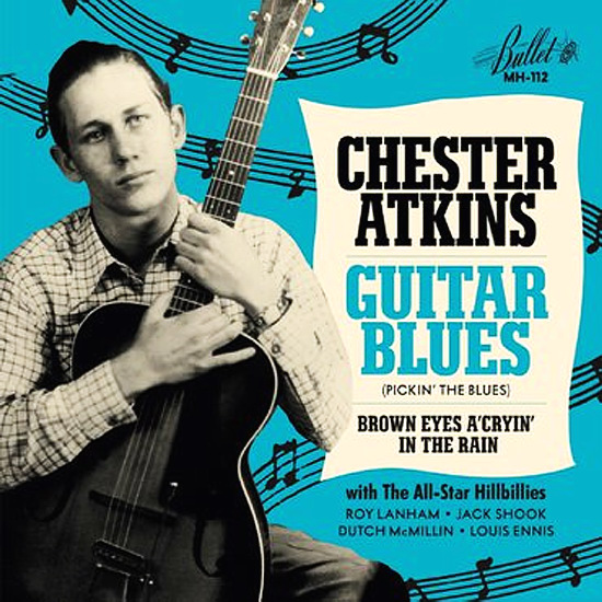 CHET ATKINS / チェット・アトキンス / GUITAR BLUES / BROWN EYES A CRYIN' IN THE RAIN [7"]