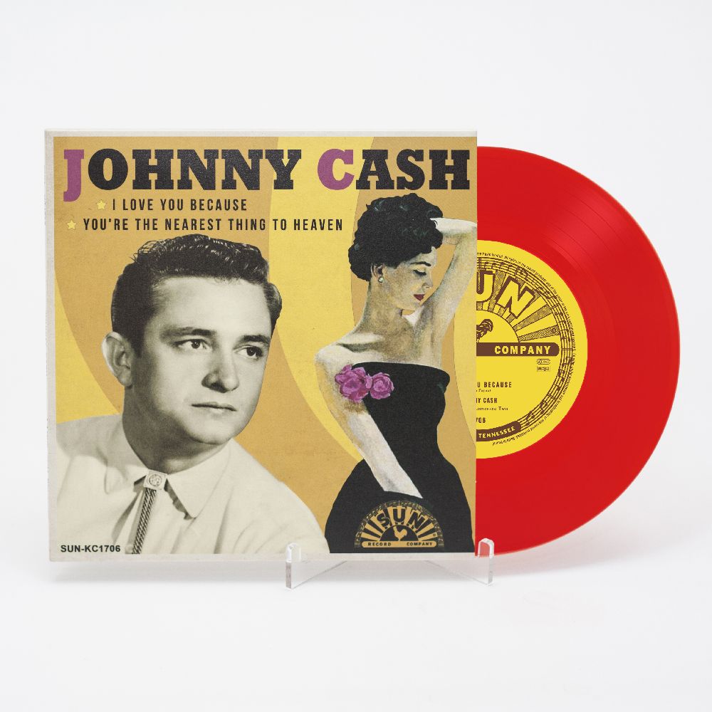 JOHNNY CASH / ジョニー・キャッシュ / I LOVE YOU BECAUSE / YOU'RE THE NEAREST THING TO HEAVEN [COLORED 7"]