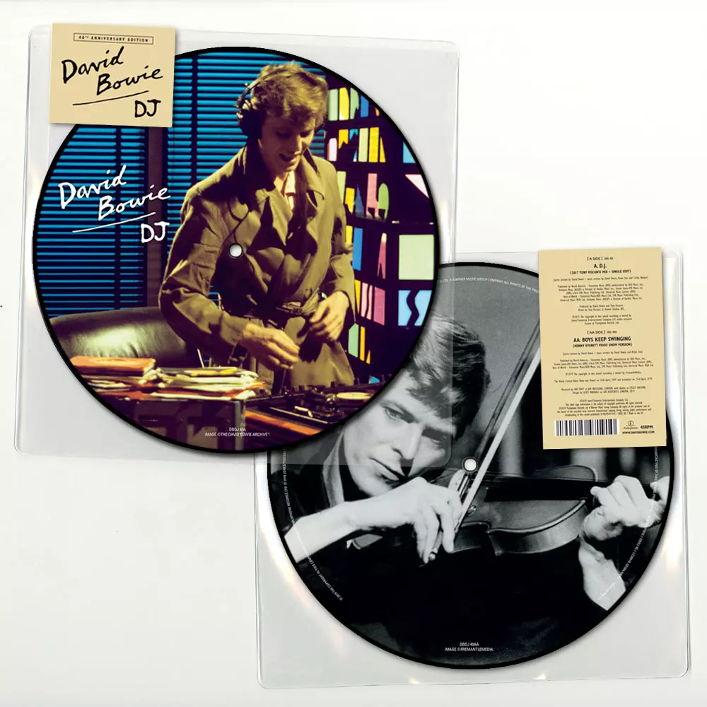 デヴィッド・ボウイ 　D.J. 　限定盤 ピクチャー 7”シングルレコード 到着♪ DAVID BOWIEの限定ピクチャー7