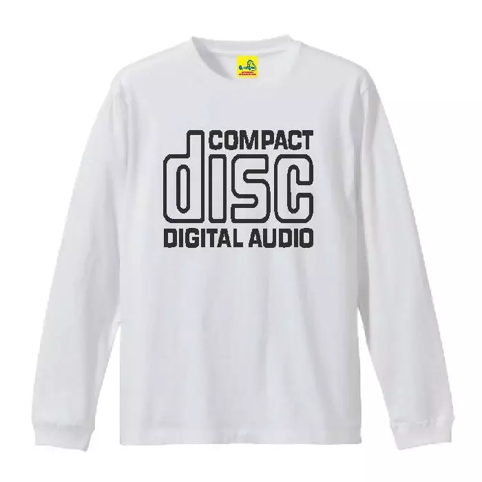 EM RECORDS / エム・レコード / EM "COMPACT DISC" TEE (長袖/WHITE/S)