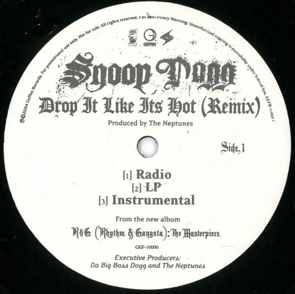 SNOOP DOGG / DROP IT LIKE IT'S HO