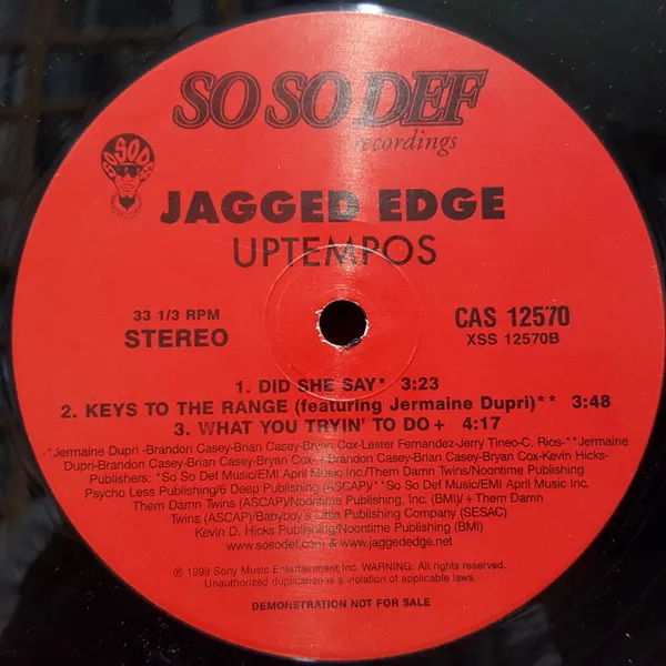 JAGGED EDGE / ジャギド・エッジ / UPTEMPOS