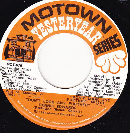 DENNIS EDWARDS / デニス・エドワーズ / DON'T LOOK ANY FURTH