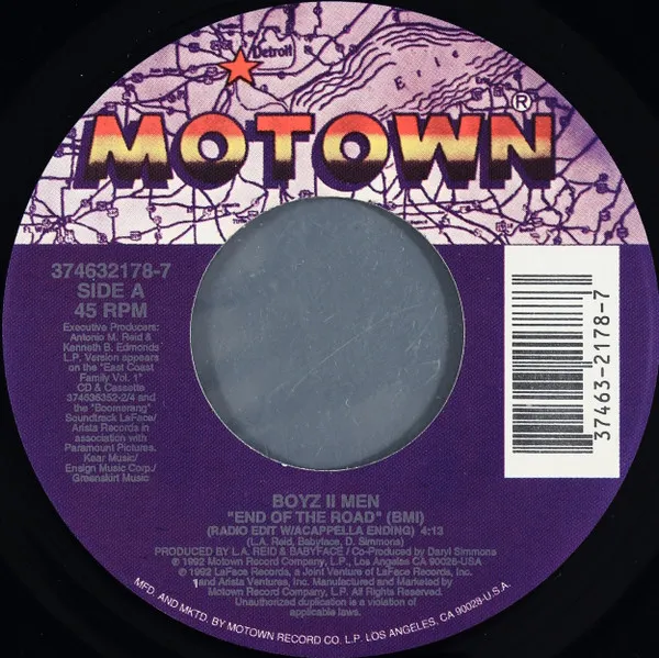 BOYZ 2 MEN / ボーイズツーメン / END OF THE ROAD