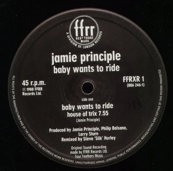 JAMIE PRINCIPLE / ジェイミー・プリンシプル / BABY WANTS TO RIDE