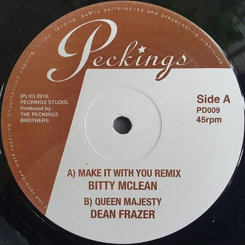 PECKINGSからビティー・マクレーンのREMIX盤や希少タイトル含めた3タイトルが少量入荷予定! 