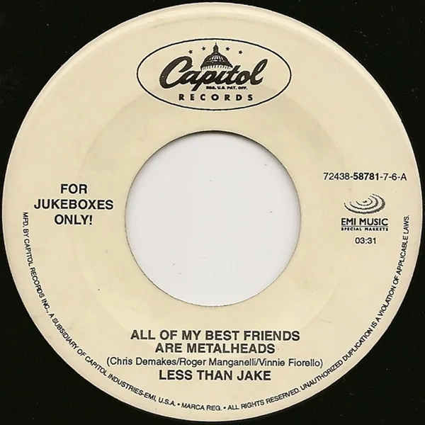 LESS THAN JAKE / ALL OF MY BEST FRIEN
