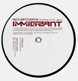 NICO AWTSVENTIN / TRANQUILITY EP