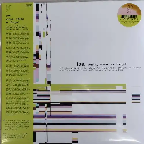 toe/NOW I SEE THE LIGHT＜初回限定盤/カラーヴァイナル＞