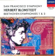 HERBERT BLOMSTEDT / ヘルベルト・ブロムシュテット / ベートーヴェン:交響曲第1番・第3番「英雄」@ブロムシュテット/サンフランシスコso.