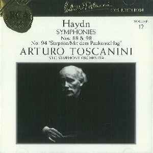 ARTURO TOSCANINI / アルトゥーロ・トスカニーニ / ハイドン:交響曲第88番「V字」・第94番「驚愕」・第98番@トスカニーニ/NBCso.
