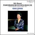 KEIKO TOYAMA  / 遠山慶子 / MOZART:PIANO SONATAS NO.15 K.545, NO.8 K.310 & K.455 / モーツァルト:ピアノ・ソナタ集