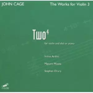 J. CAGE / TWO 4 FOR VN/PNO OR SHO (BOTH