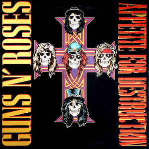 ステッカーAPPETITE FOR DESTRUCTION／GUNS N' ROSES - 洋楽