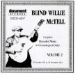 BLIND WILLIE MCTELL / ブラインド・ウイリー・マクテル / COMPLETE RECORDED WORKS IN CHRONOROGICAL ORDER : 1931-33 VOL. 2